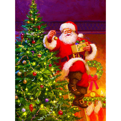 Santa Claus - Full Round Drill Diamond Painting 30*40CM