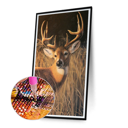 Elk - Full Round Drill Diamond Painting 30*50CM