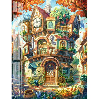 Abstract Castle 40*50CM(Canvas) Full Round Drill Diamond Painting