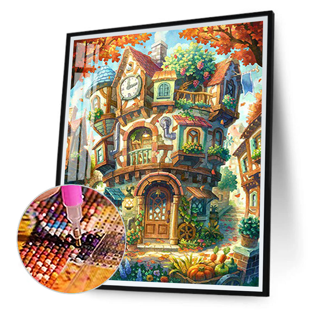 Abstract Castle 40*50CM(Canvas) Full Round Drill Diamond Painting