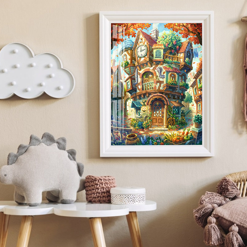 Abstract Castle 40*50CM(Canvas) Full Round Drill Diamond Painting