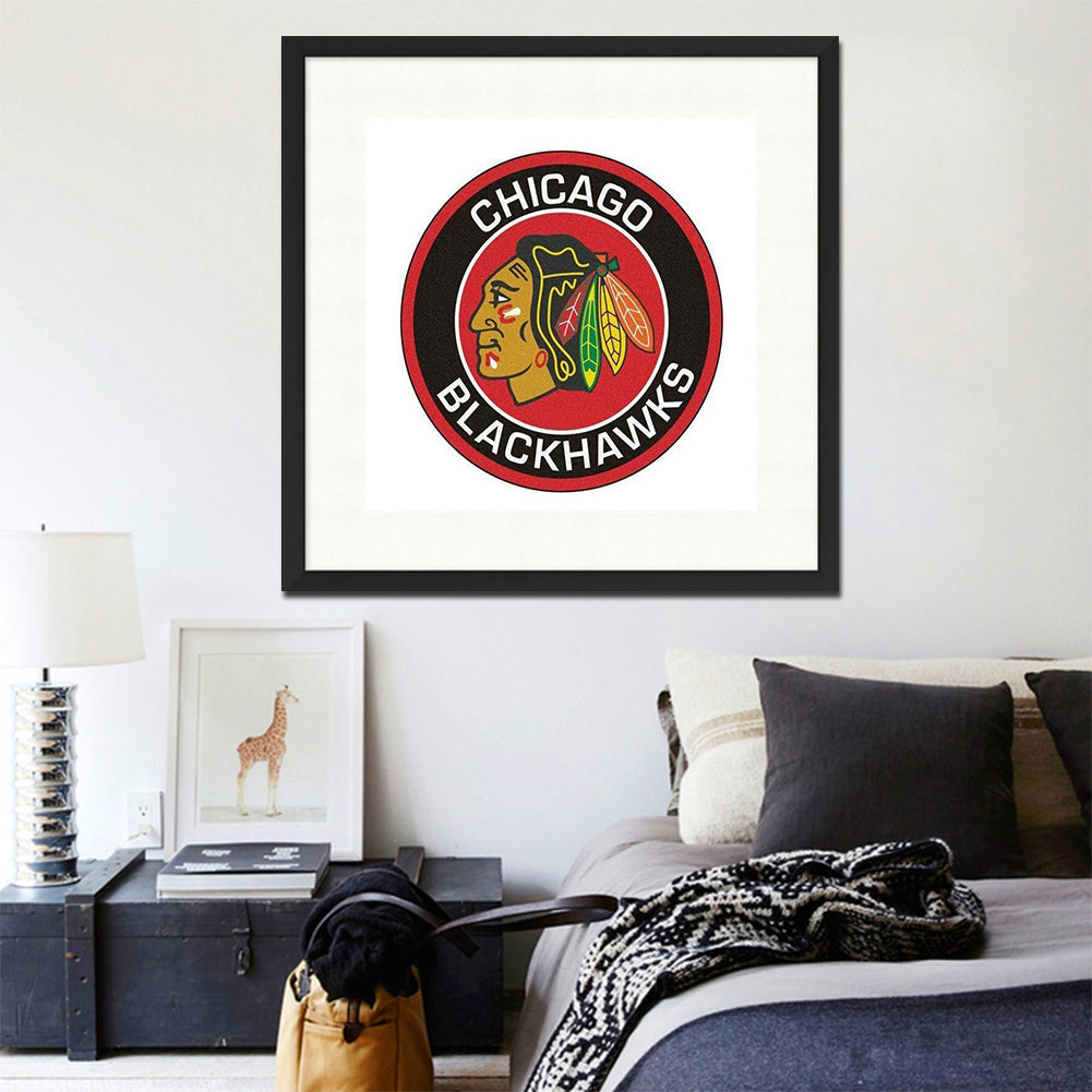 Chicago Blackhawks - Full Round Drill Diamond Painting 50*50CM