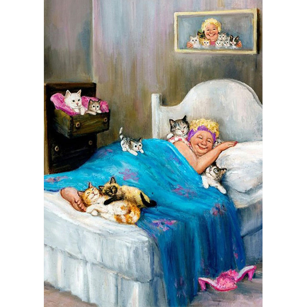 Granny - Full Round Drill Diamond Painting 40*50CM