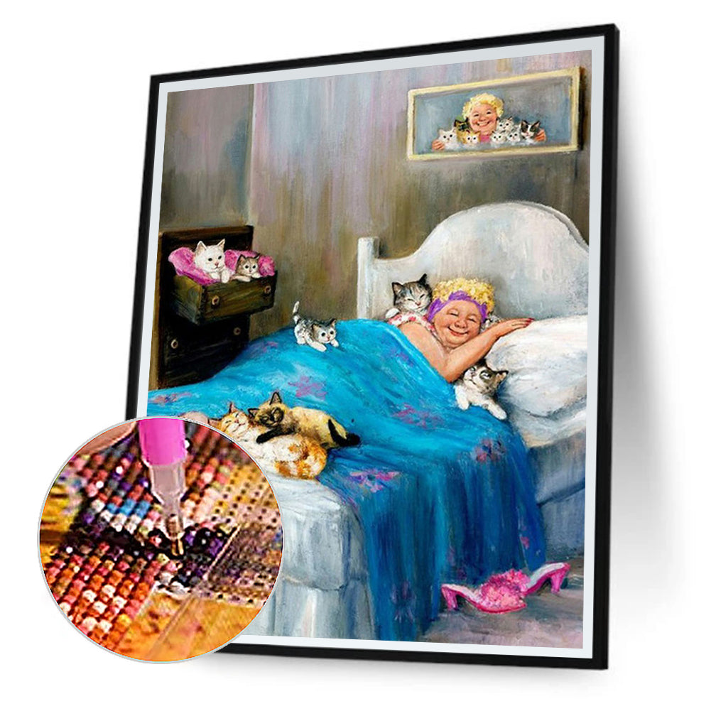 Granny - Full Round Drill Diamond Painting 40*50CM