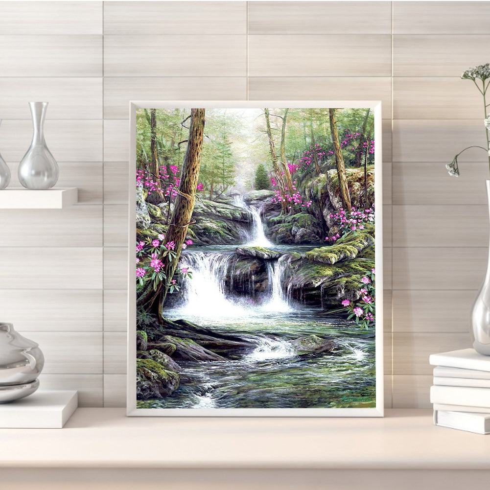Running Water - Full Round Drill Diamond Painting 40*50CM