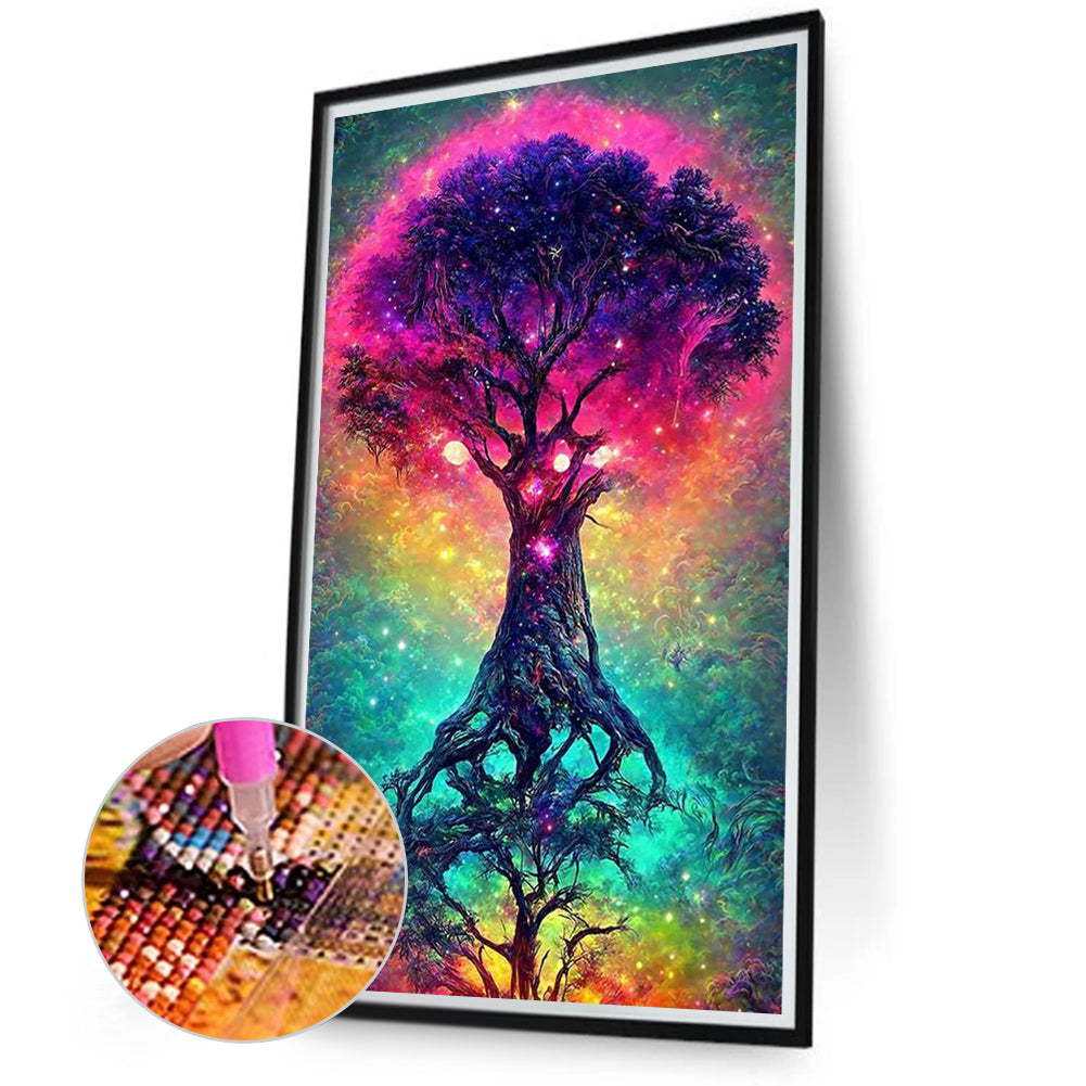 Dream Wisdom Tree 40*70CM(Canvas) Full Square Drill Diamond Painting