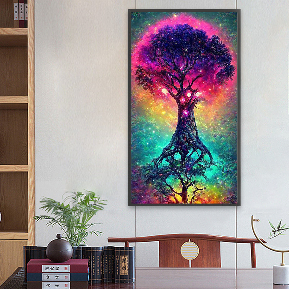 Dream Wisdom Tree 40*70CM(Canvas) Full Square Drill Diamond Painting