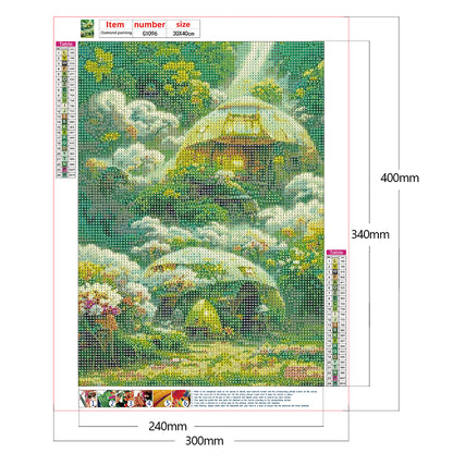 Fantasy Castle - Full Round Drill Diamond Painting 30*40CM