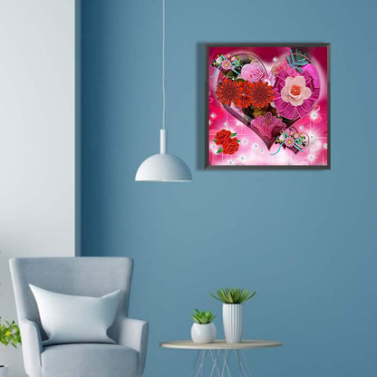 Love Rose - Special Shaped Drill Diamond Painting 30*30CM