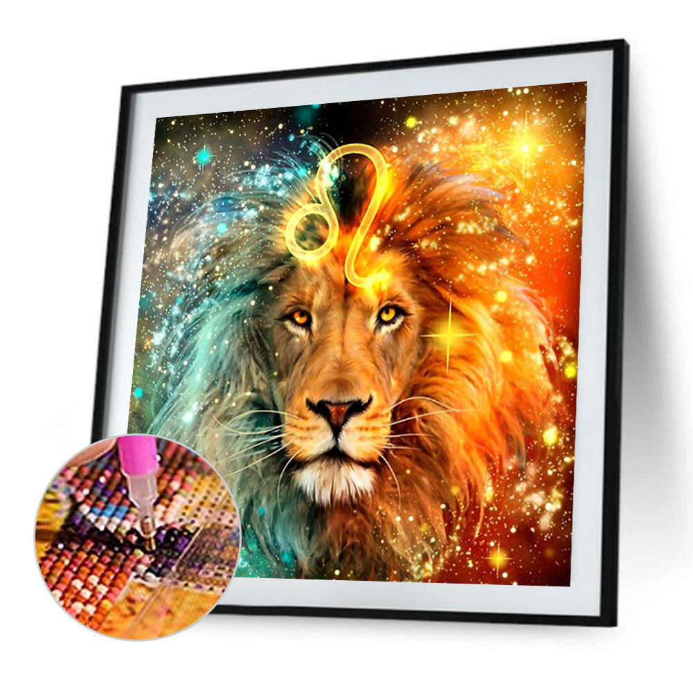 Leo 50*50CM(Canvas) Full Round Drill Diamond Painting