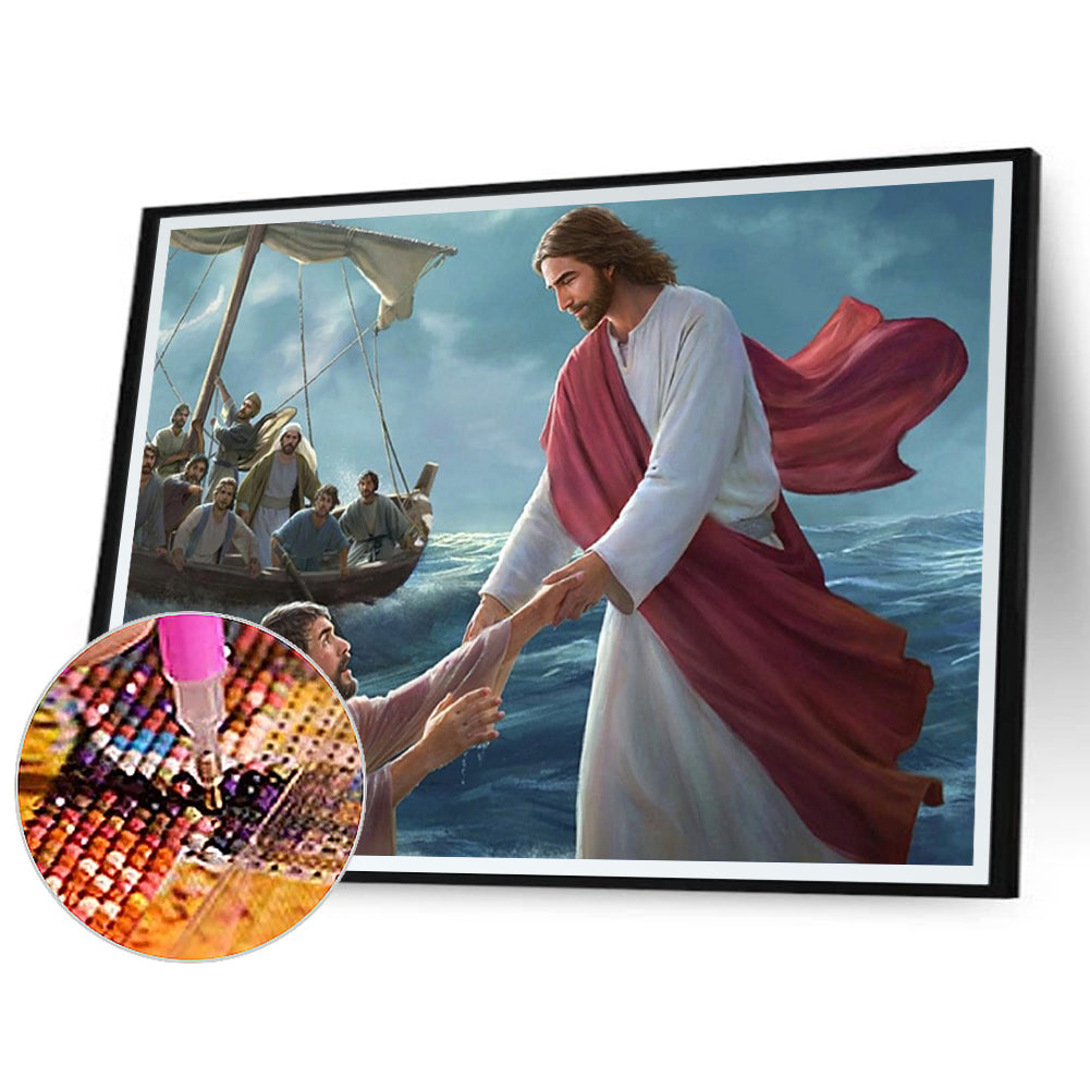 Religion Jesus - Full Round Drill Diamond Painting 40*30CM