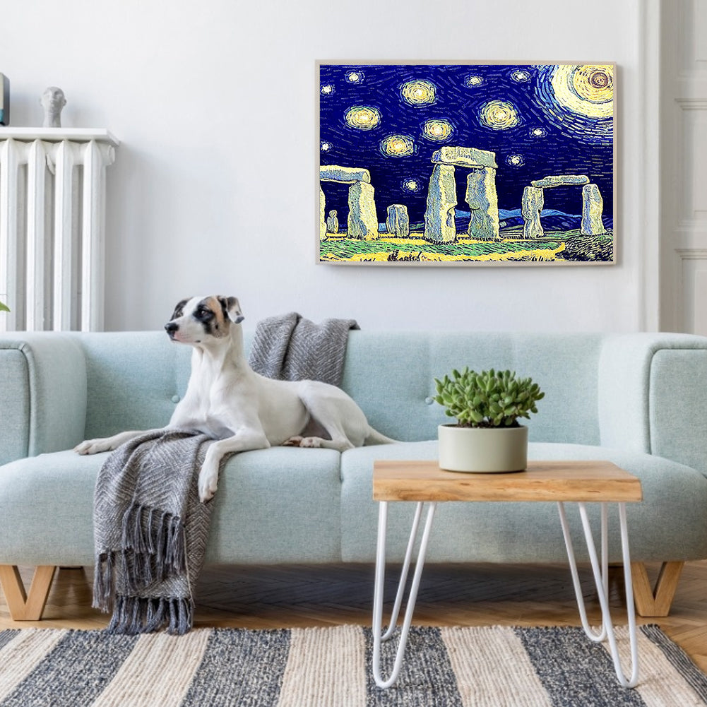 Stonehenge - Full Round Drill Diamond Painting 50*40CM