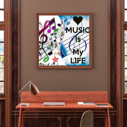 Note - Full Round Drill Diamond Painting 50*50CM