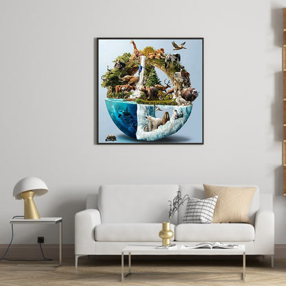Animal Planet - Full Square Drill Diamond Painting 50*50CM