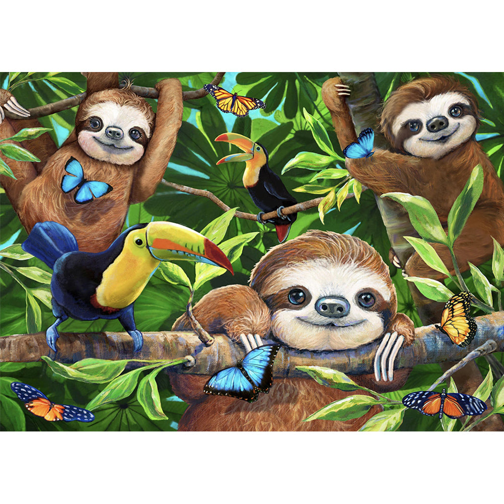 Sloth - Full Round Drill Diamond Painting 40*30CM