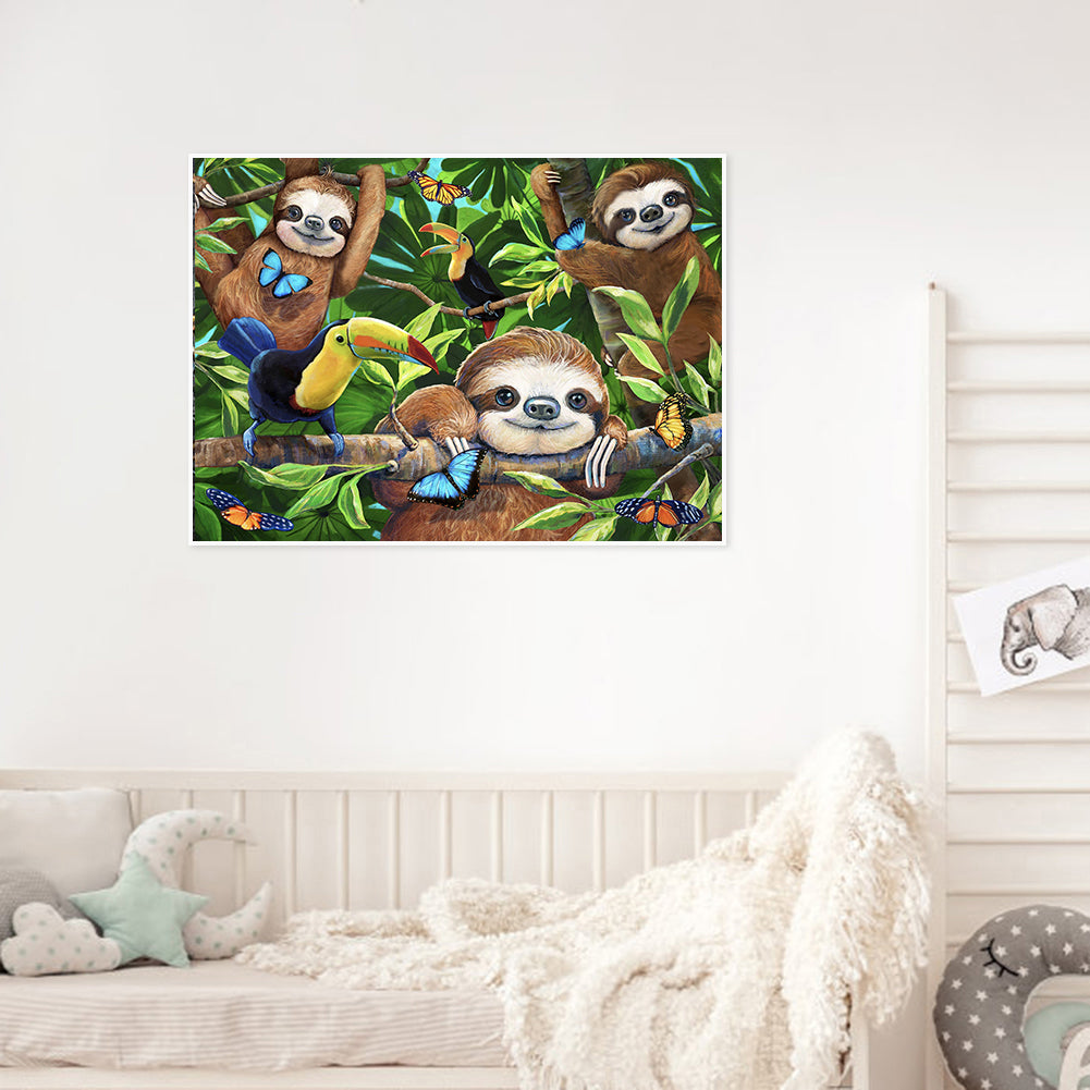 Sloth - Full Round Drill Diamond Painting 40*30CM