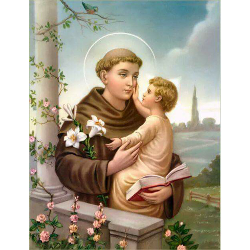 Saint Anthony Of Padua - Full Round Drill Diamond Painting 30*40CM