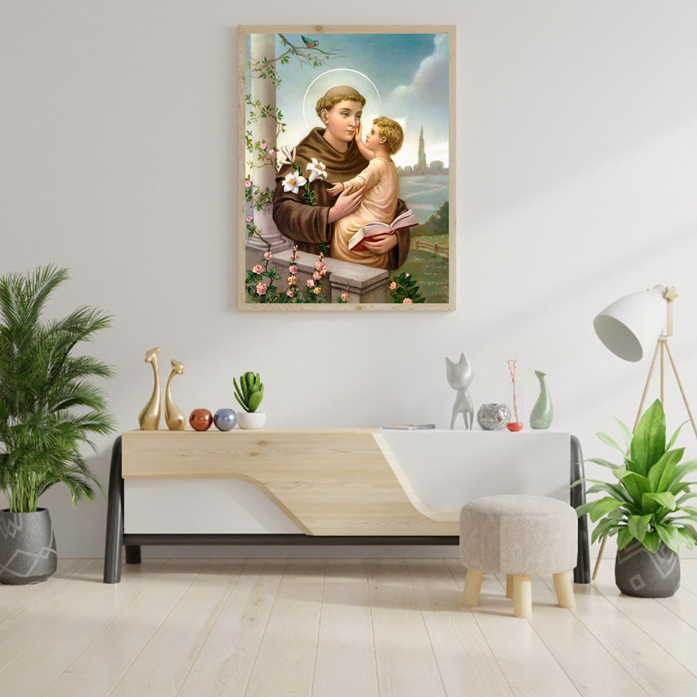 Saint Anthony Of Padua - Full Round Drill Diamond Painting 30*40CM