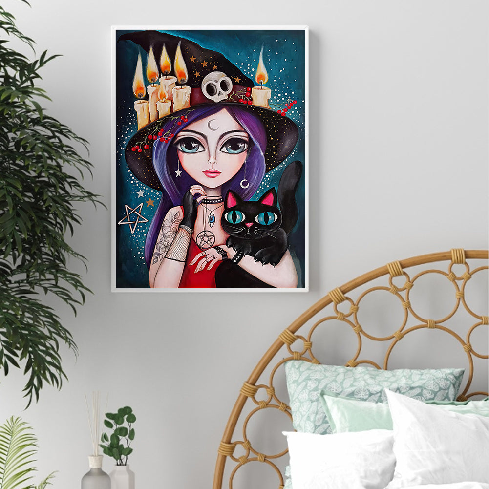 The Witch - Full Round Drill Diamond Painting 30*40CM
