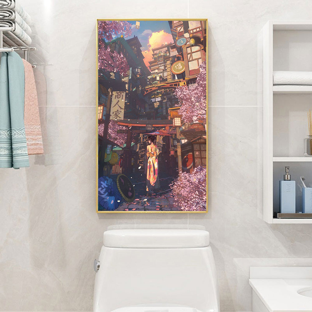 Beautiful Anime Girl - Full Round Drill Diamond Painting 30*70CM