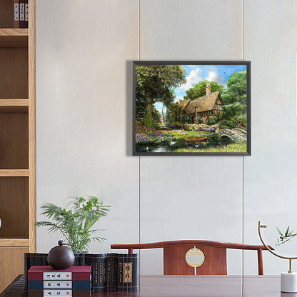 Village House - Full Round Drill Diamond Painting 50*40CM