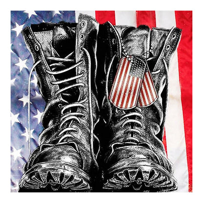 American Military Boots - Full Round Drill Diamond Painting 50*50CM