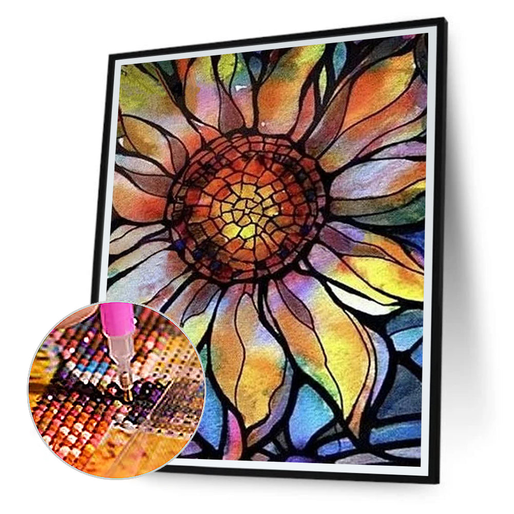 Sunflower - Full Round Drill Diamond Painting 40*50CM