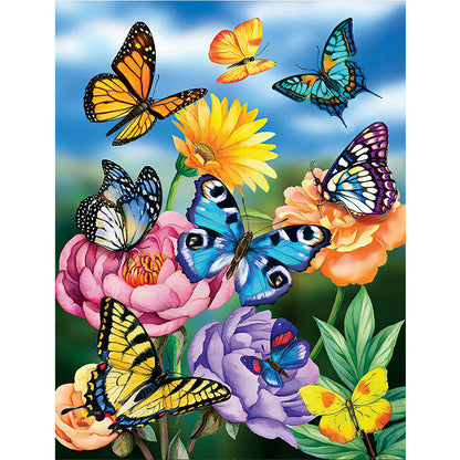 Pansies - Full Round Drill Diamond Painting 40*50CM
