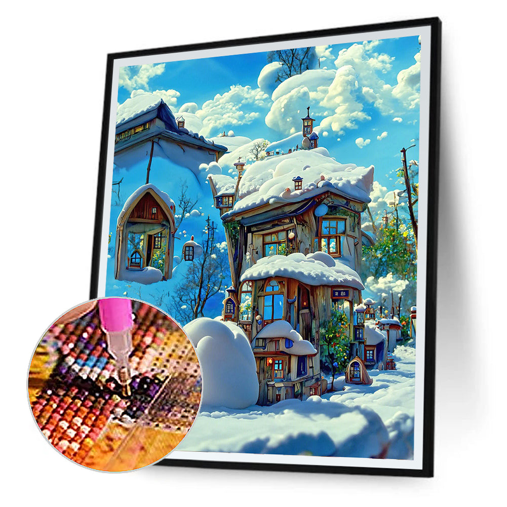 Cotton Cloud - Full Round Drill Diamond Painting 40*50CM