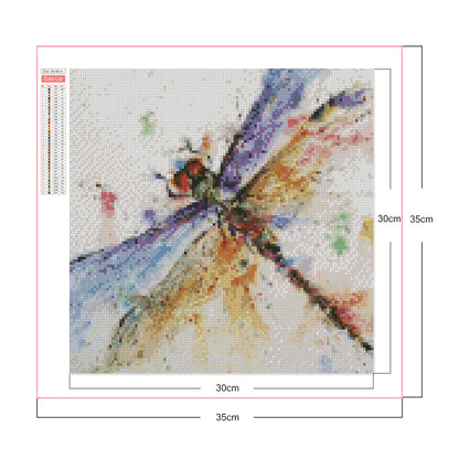 Dragonfly - Full Square Drill Diamond Painting 30*30CM
