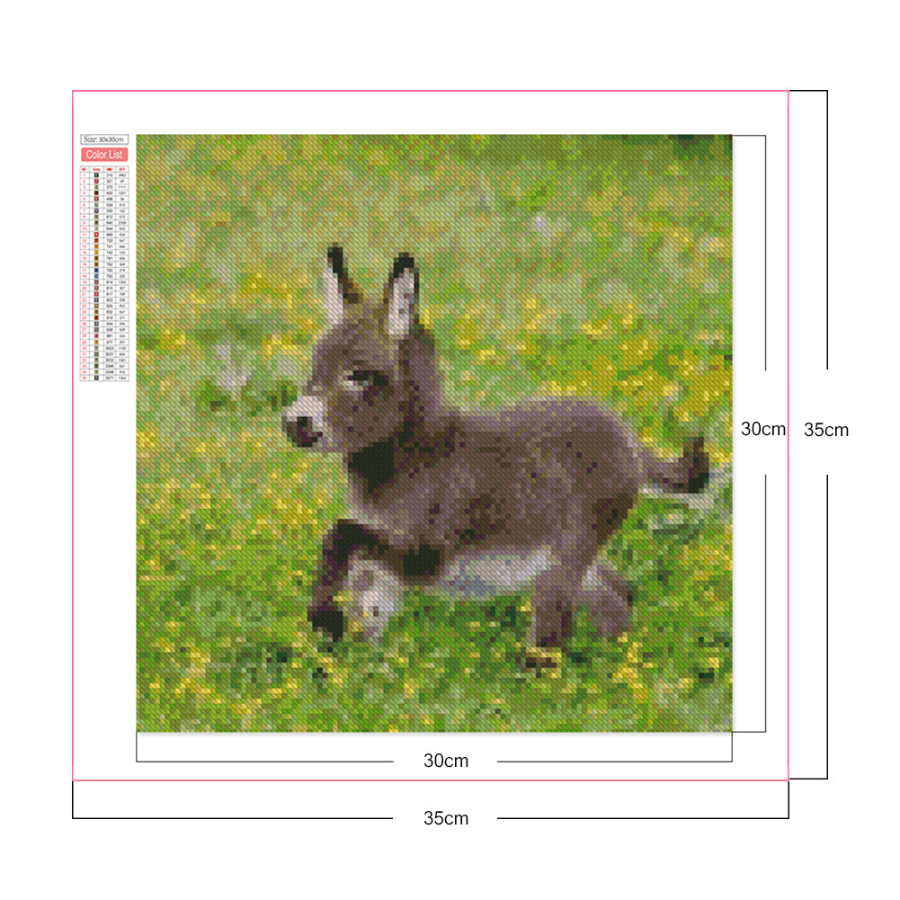 North American Donkey - Full Square Drill Diamond Painting 30*30CM