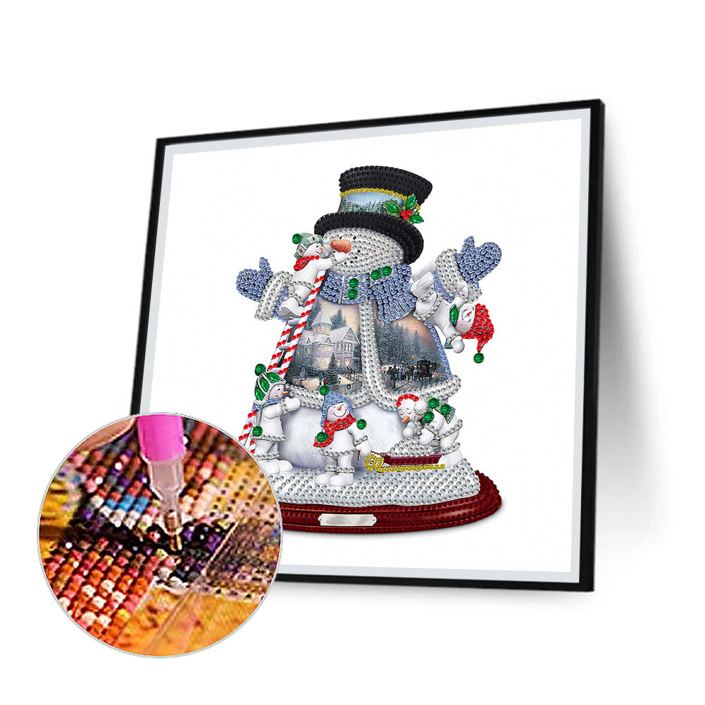 Christmas Snowman - Special Shaped Drill Diamond Painting 30*30CM