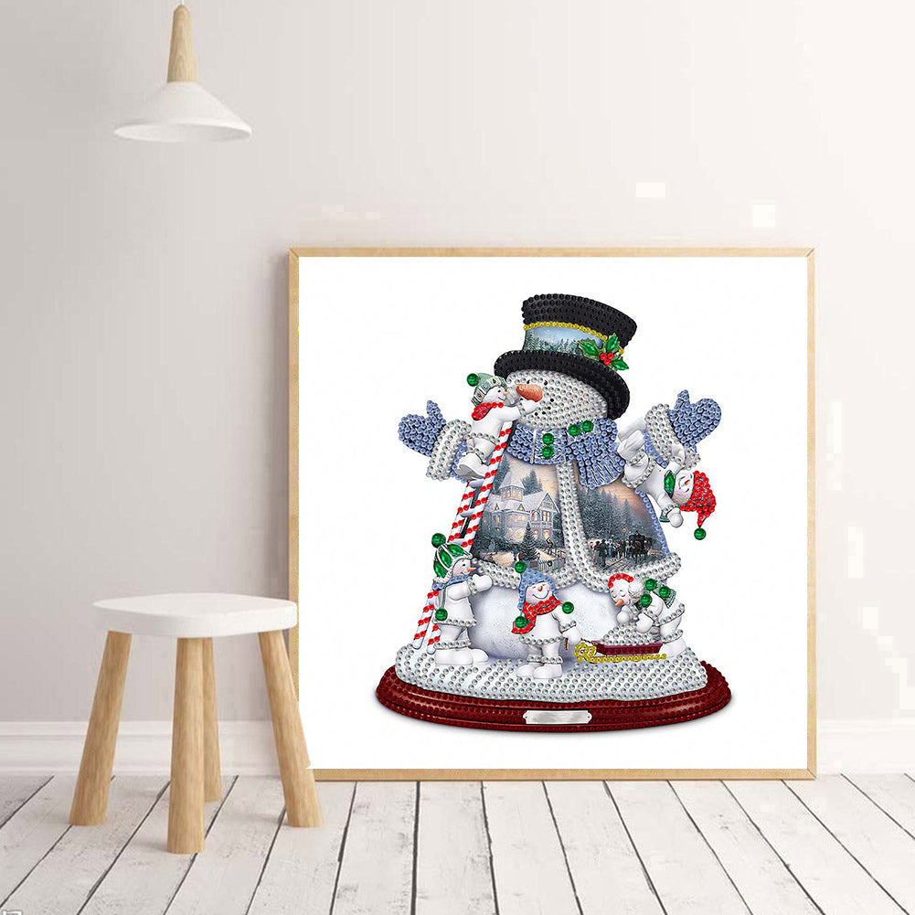 Christmas Snowman - Special Shaped Drill Diamond Painting 30*30CM