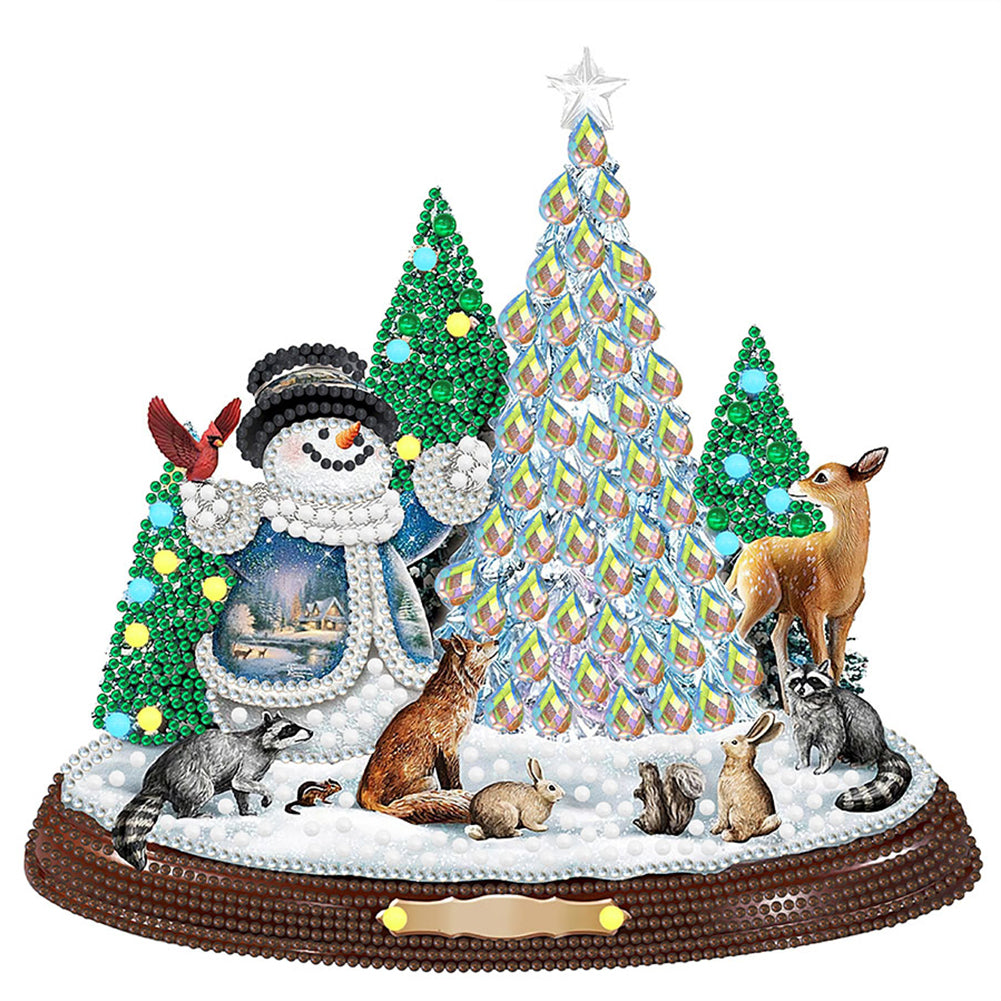 Christmas Snowman - Special Shaped Drill Diamond Painting 30*30CM