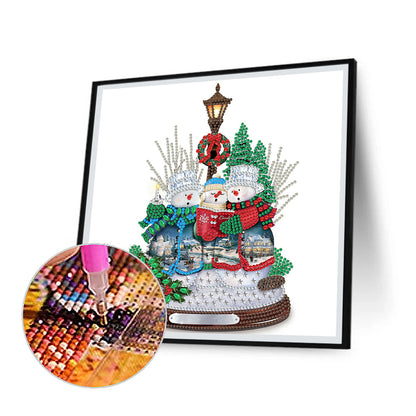 Christmas Snowman - Special Shaped Drill Diamond Painting 30*30CM