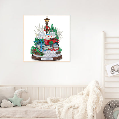 Christmas Snowman - Special Shaped Drill Diamond Painting 30*30CM