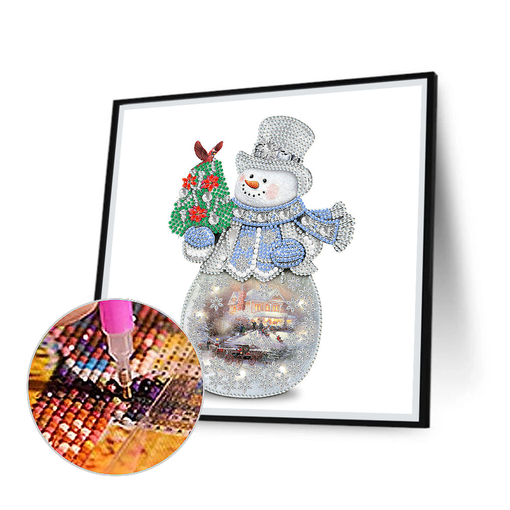 Christmas Snowman - Special Shaped Drill Diamond Painting 30*30CM