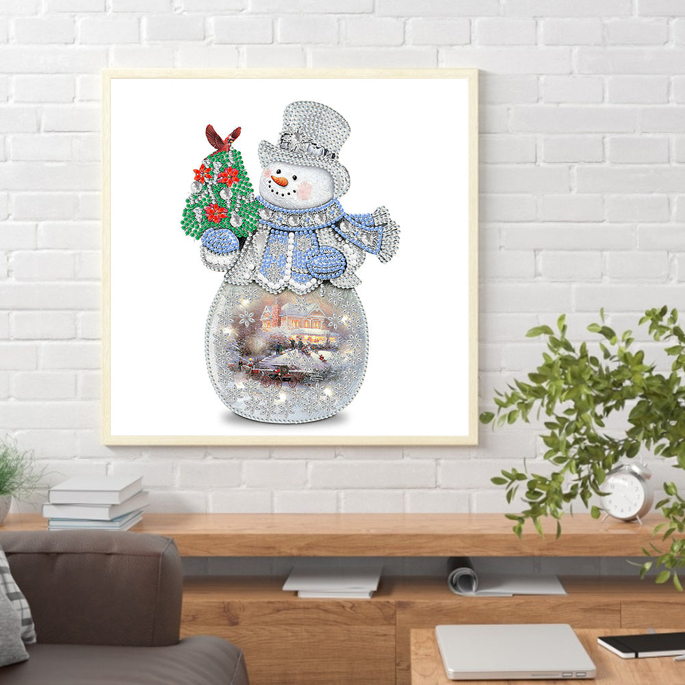 Christmas Snowman - Special Shaped Drill Diamond Painting 30*30CM