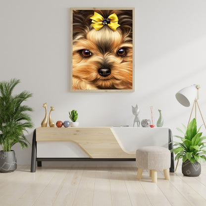 Yorkshire Terrier - Full Round Drill Diamond Painting 30*40CM