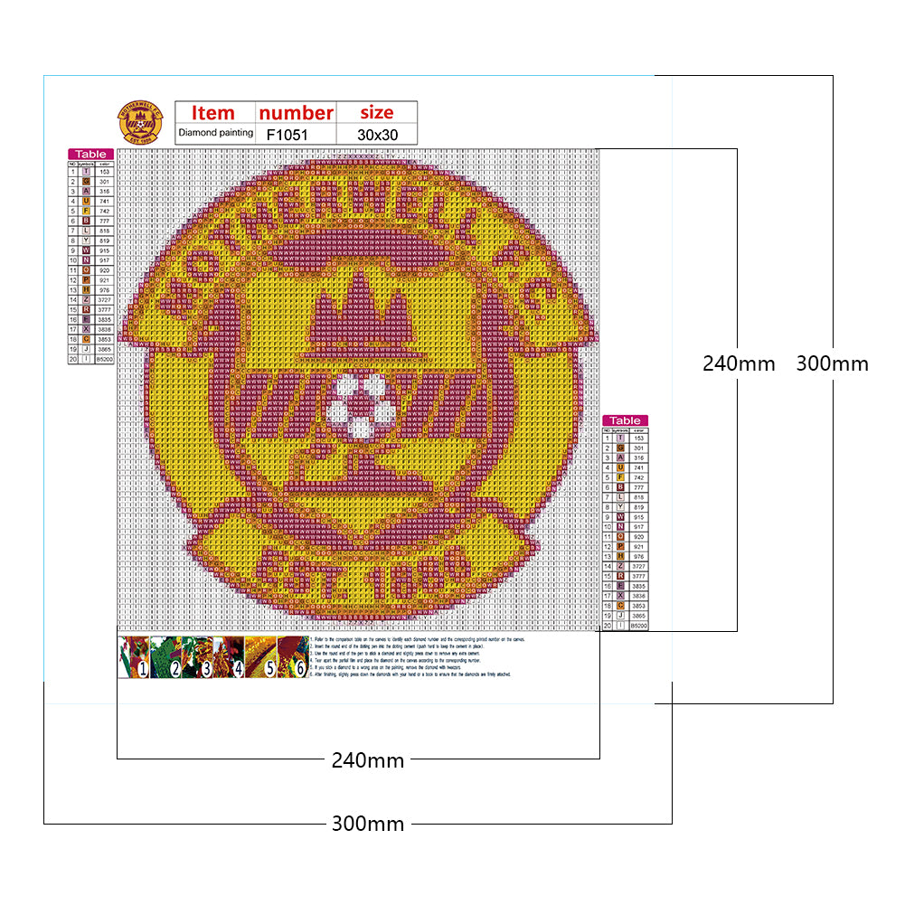 Motherwell Football Club 30*30CM(Canvas) Full Square Drill Diamond Painting