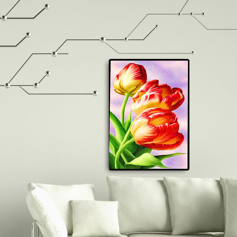 Tulip - Full Round Drill Diamond Painting 30*40CM