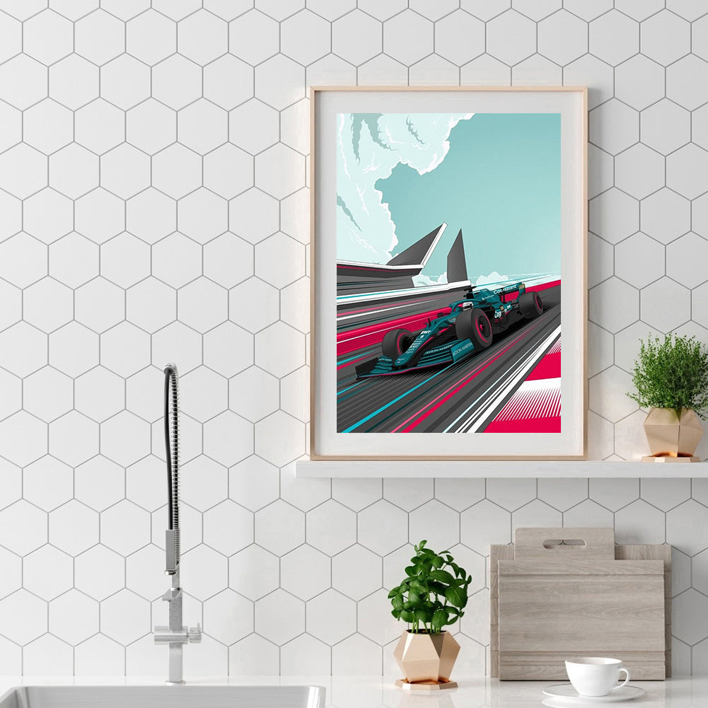 Cool Car - Full Round Drill Diamond Painting 30*40CM