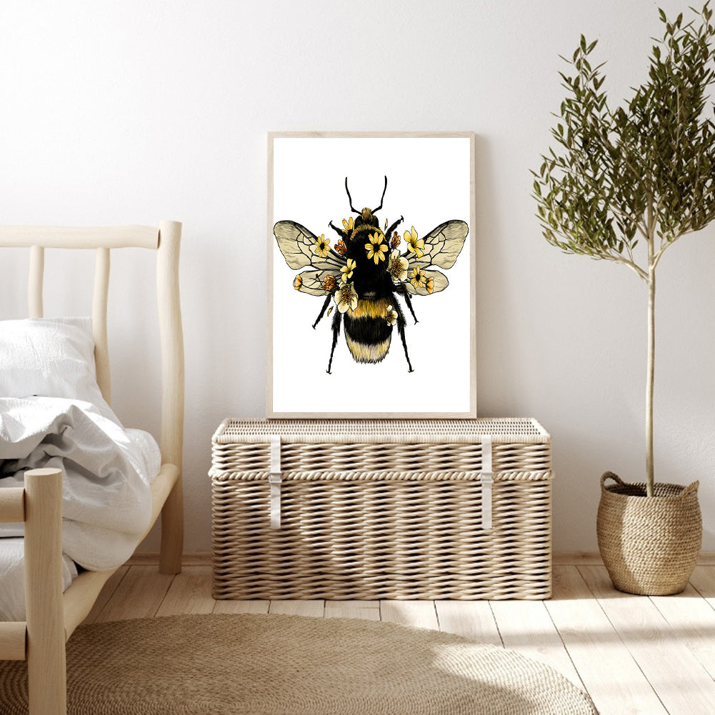 Bee - Full Round Drill Diamond Painting 40*50CM