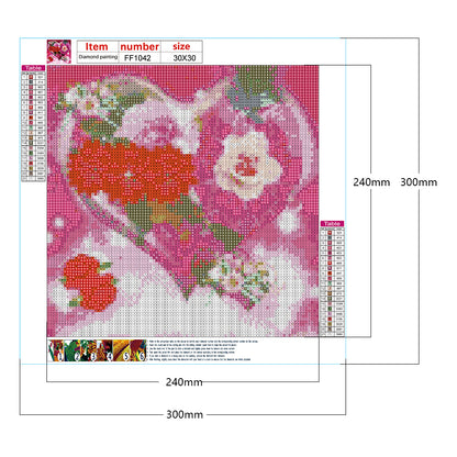 Love Rose - Full Square Drill Diamond Painting 30*30CM