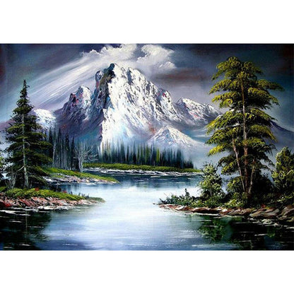 Alpine Forest - Full Round Drill Diamond Painting 60*50CM