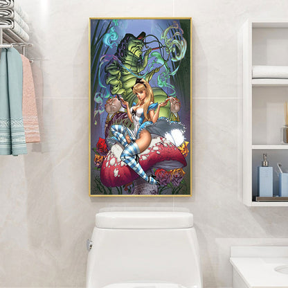 Alice In Wonderland - Full Round Drill Diamond Painting 30*60CM