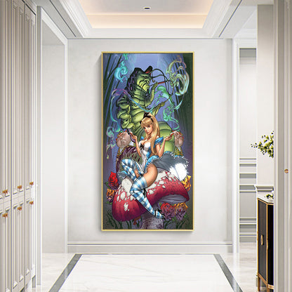 Alice In Wonderland - Full Round Drill Diamond Painting 30*60CM