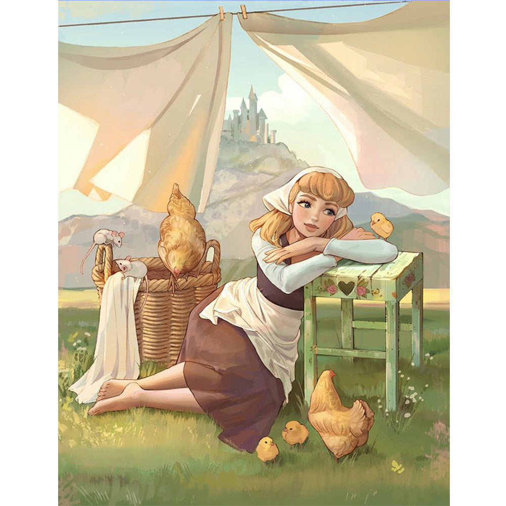 Anime Princess - Full Round Drill Diamond Painting 40*50CM