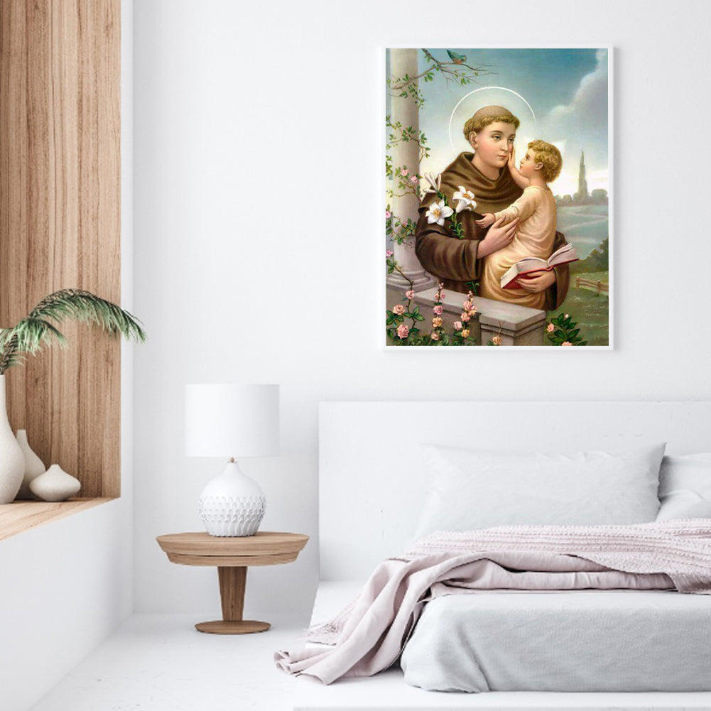 Saint Anthony Of Padua - Full Round Drill Diamond Painting 40*50CM