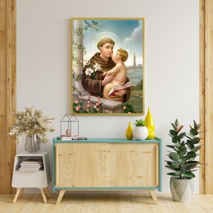 Saint Anthony Of Padua - Full Round Drill Diamond Painting 40*50CM